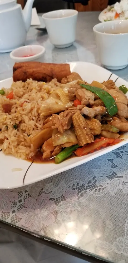 Fried Rice and Egg Roll